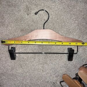 Wooden Clothes Hanger with Clips